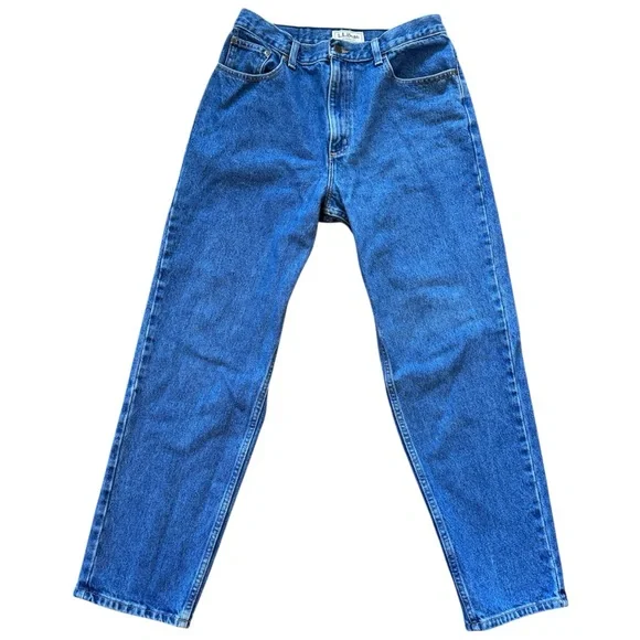 L.L. Bean Women’s 12 Regular Jeans Classic Fit 100% Cotton High Rise Denim VGT - Picture 2 of 11